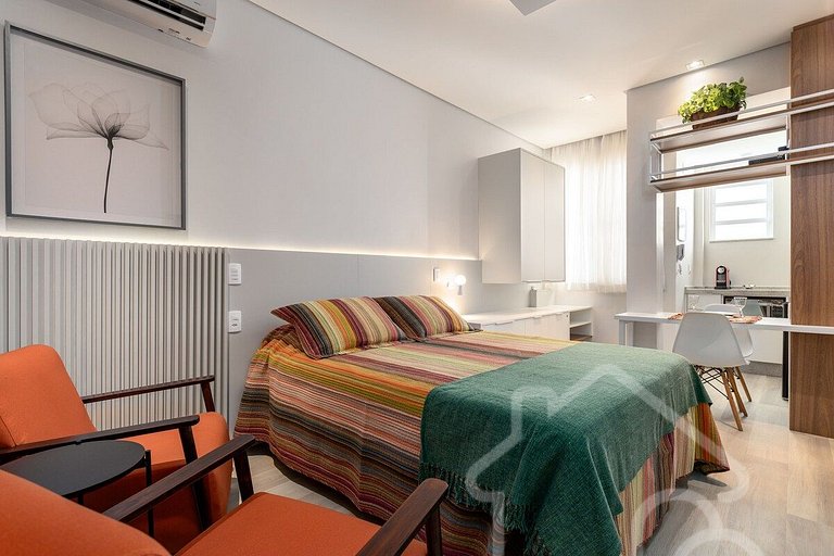 Estúdio moderno | Perto do Cristo e Metrô