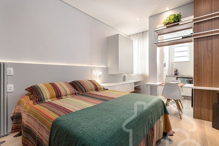 Estúdio moderno | Perto do Cristo e Metrô