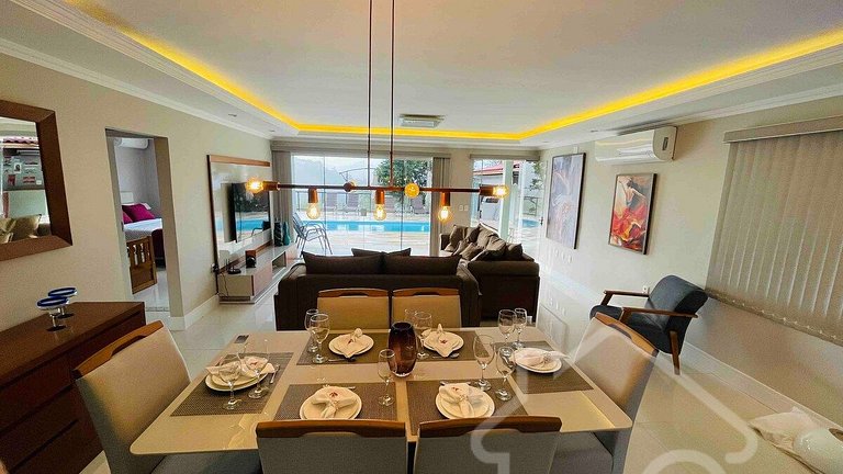 Casa maravilhosa com piscina climatizada e sauna