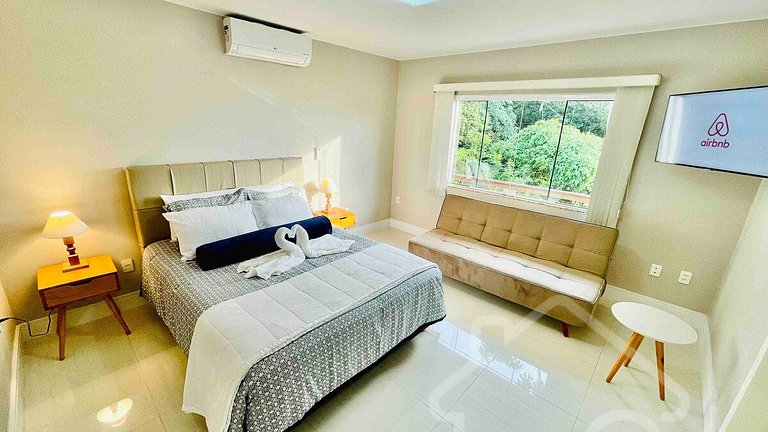 Casa maravilhosa com piscina climatizada e sauna