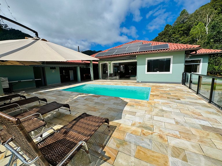 Casa maravilhosa com piscina aquecida e sauna