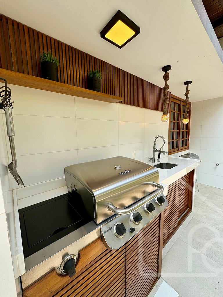 Casa a 4 Min da Praia de Manguinhos com Piscina, Sauna e Áre
