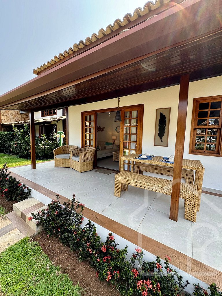 Casa a 4 Min da Praia de Manguinhos com Piscina, Sauna e Áre