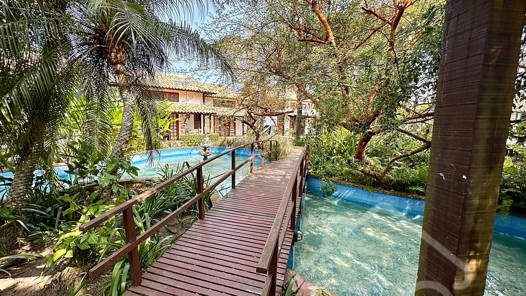 Casa a 4 Min da Praia de Manguinhos com Piscina, Sauna e Áre