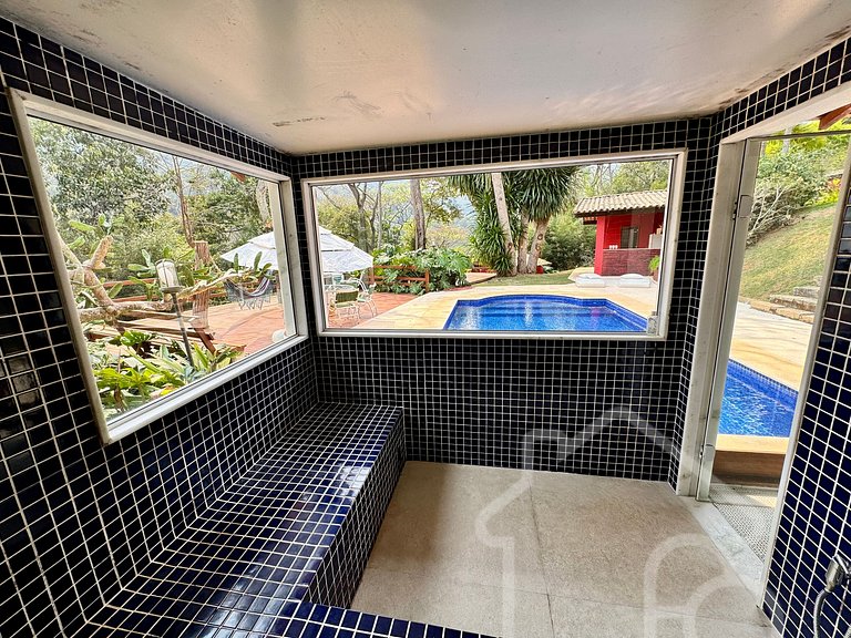 Refúgio Exclusivo em Itaipava com piscina e sauna