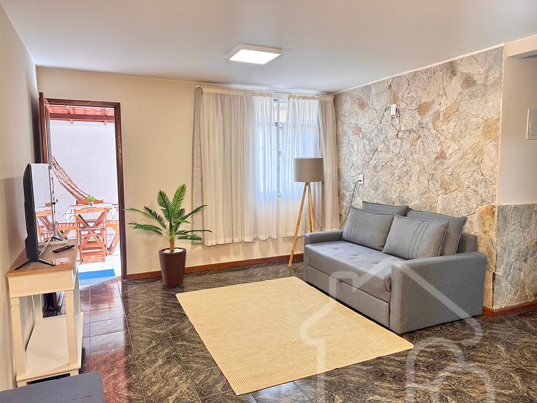 Apartamento térreo no coração da cidade