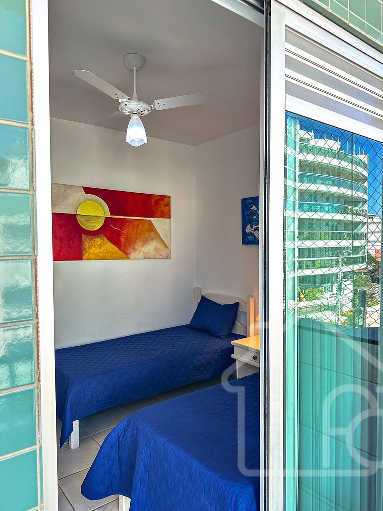 Apartamento a 7 min a pé da Praia do Forte