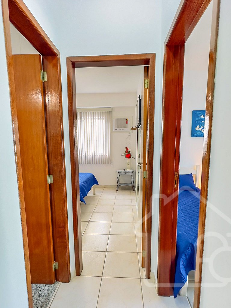 Apartamento a 7 min a pé da Praia do Forte
