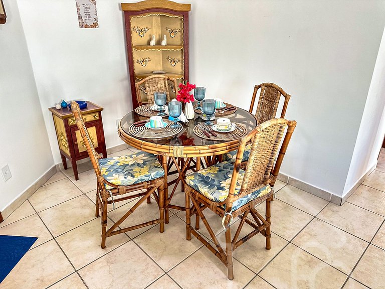 Apartamento a 7 min a pé da Praia do Forte