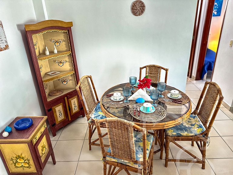 Apartamento a 7 min a pé da Praia do Forte