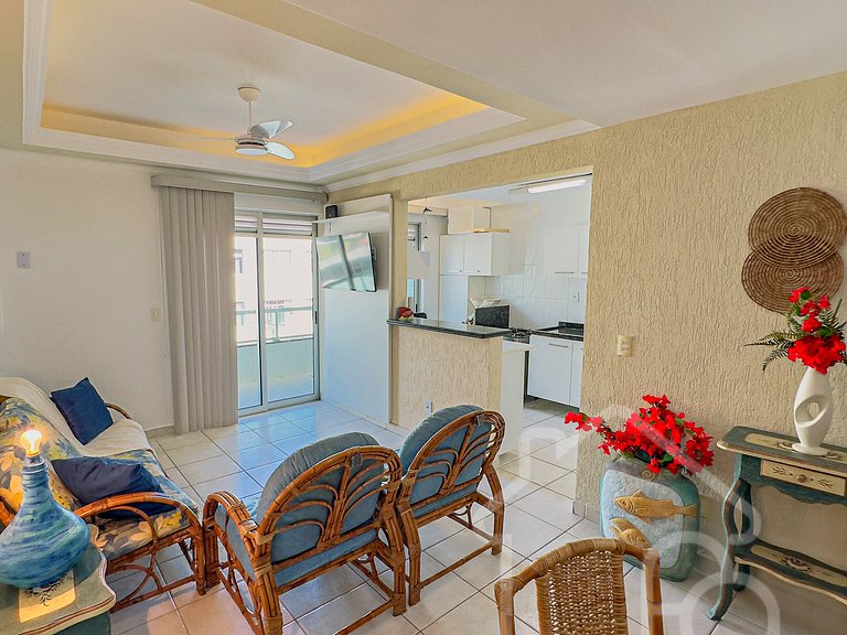 Apartamento a 7 min a pé da Praia do Forte