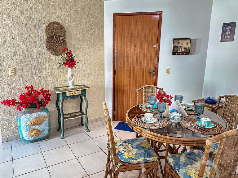 Apartamento a 7 min a pé da Praia do Forte
