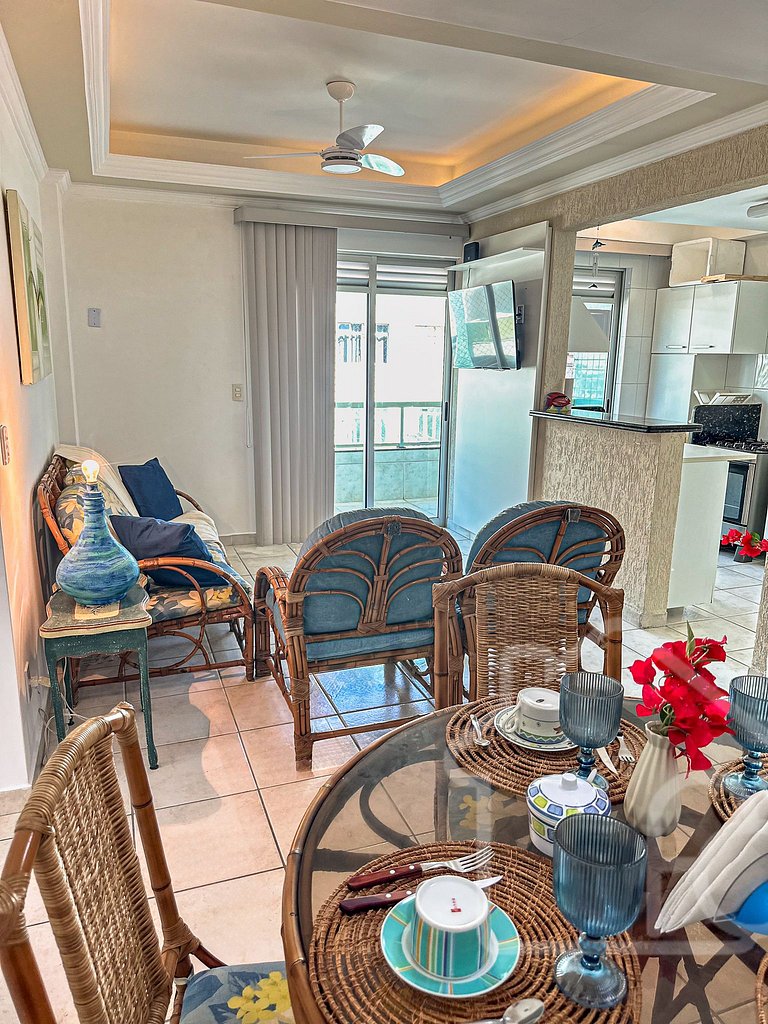 Apartamento a 7 min a pé da Praia do Forte