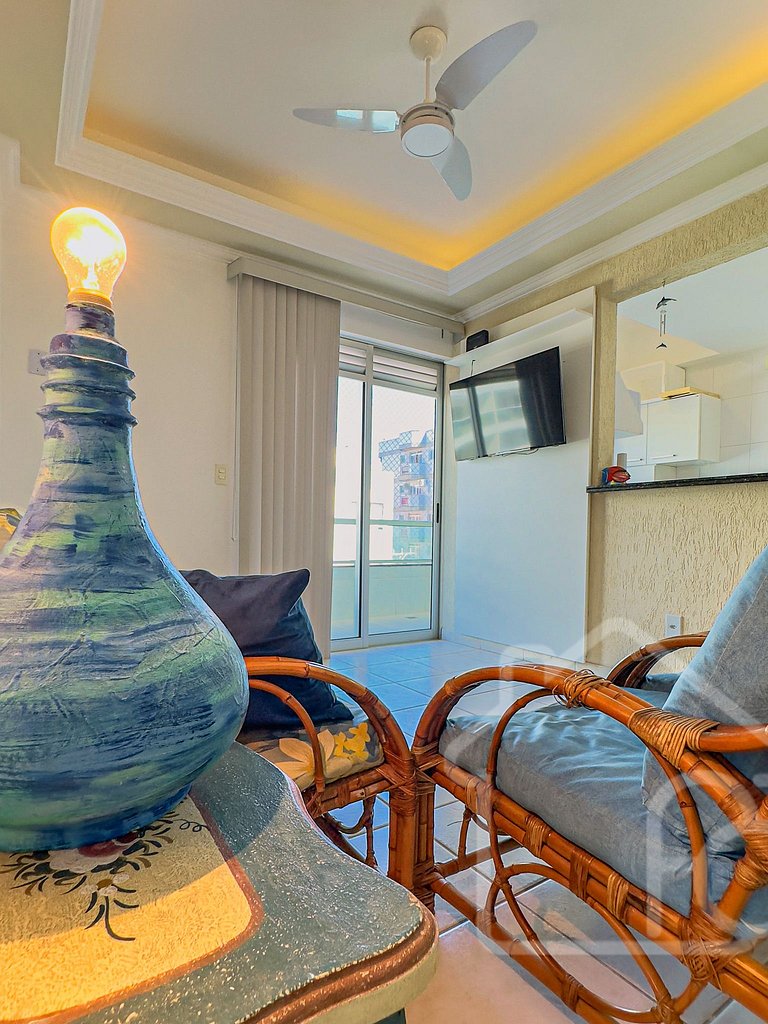 Apartamento a 7 min a pé da Praia do Forte