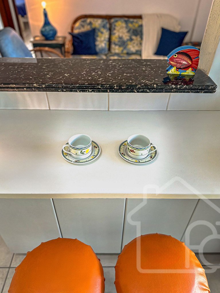Apartamento a 7 min a pé da Praia do Forte