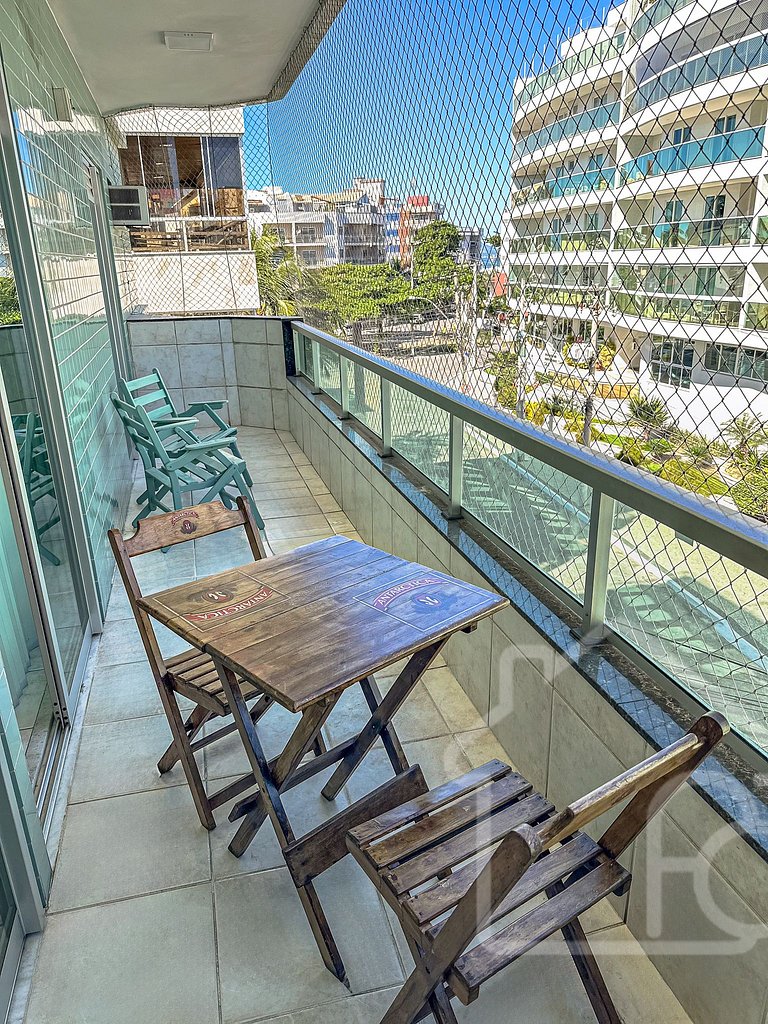 Apartamento a 7 min a pé da Praia do Forte