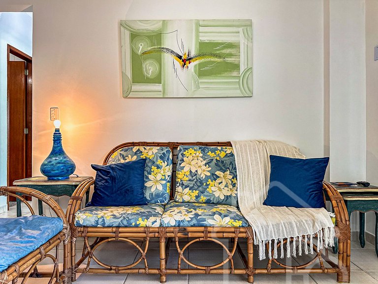 Apartamento a 7 min a pé da Praia do Forte