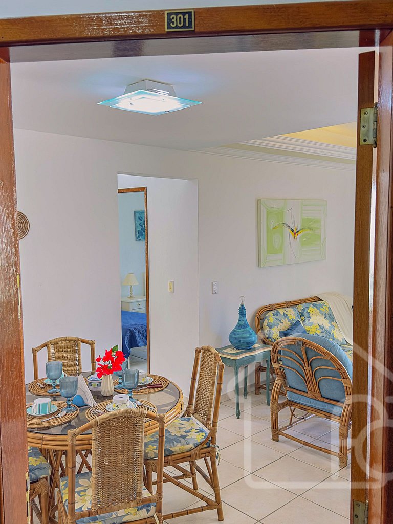 Apartamento a 7 min a pé da Praia do Forte