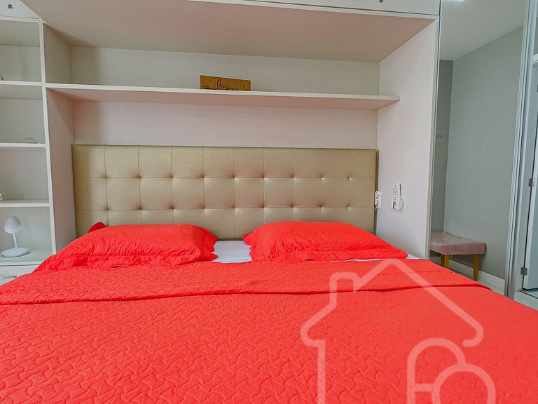 Apartamento com lazer a 5 min da Praia do Forte