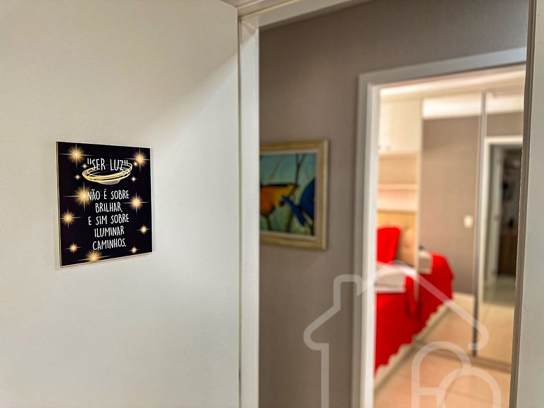 Apartamento com lazer a 5 min da Praia do Forte