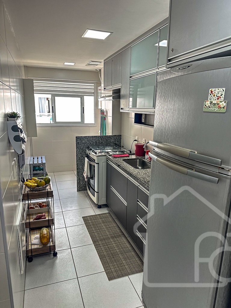 Apartamento com lazer a 5 min da Praia do Forte