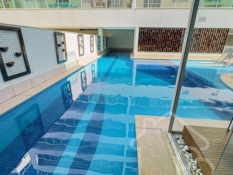 Apartamento com lazer a 5 min da Praia do Forte