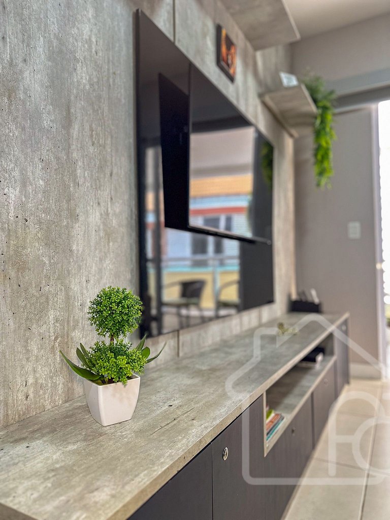 Apartamento com lazer a 5 min da Praia do Forte