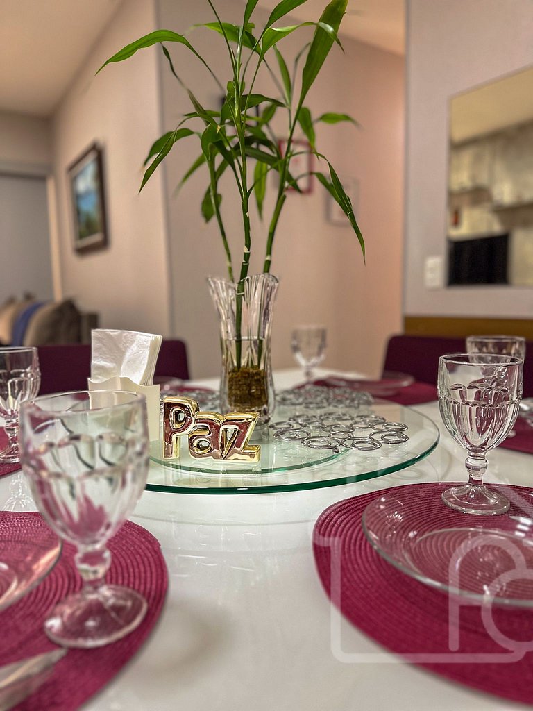 Apartamento com lazer a 5 min da Praia do Forte