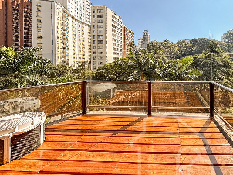 Apê Jardim Paulista com piscina