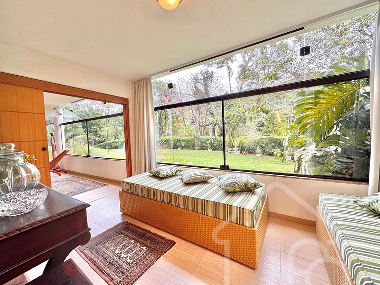 Casa com vista para as montanhas