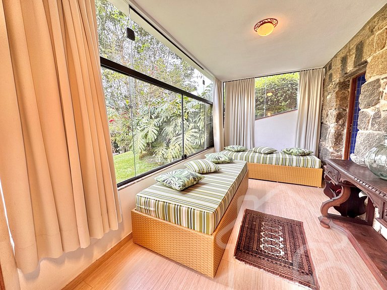 Casa com vista para as montanhas