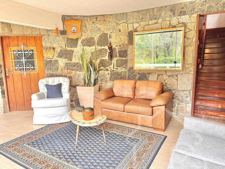 Casa com vista para as montanhas