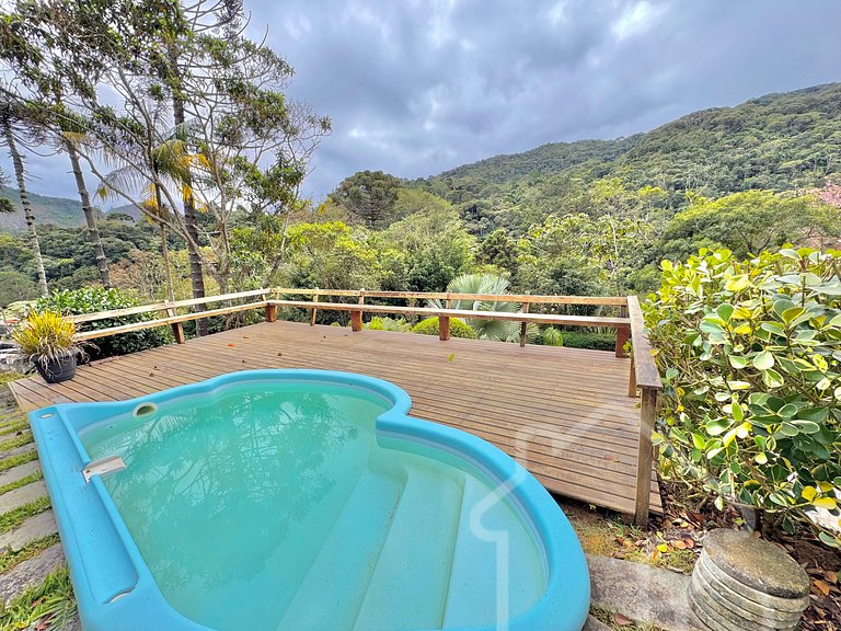 Casa com vista para as montanhas