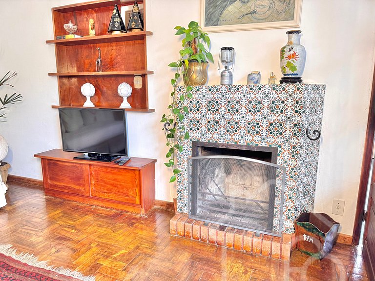 Casa com vista para as montanhas