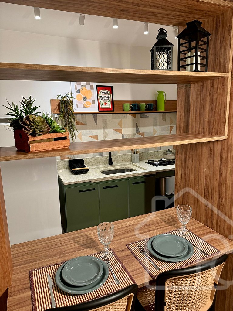 Refúgio moderno e elegante no centro