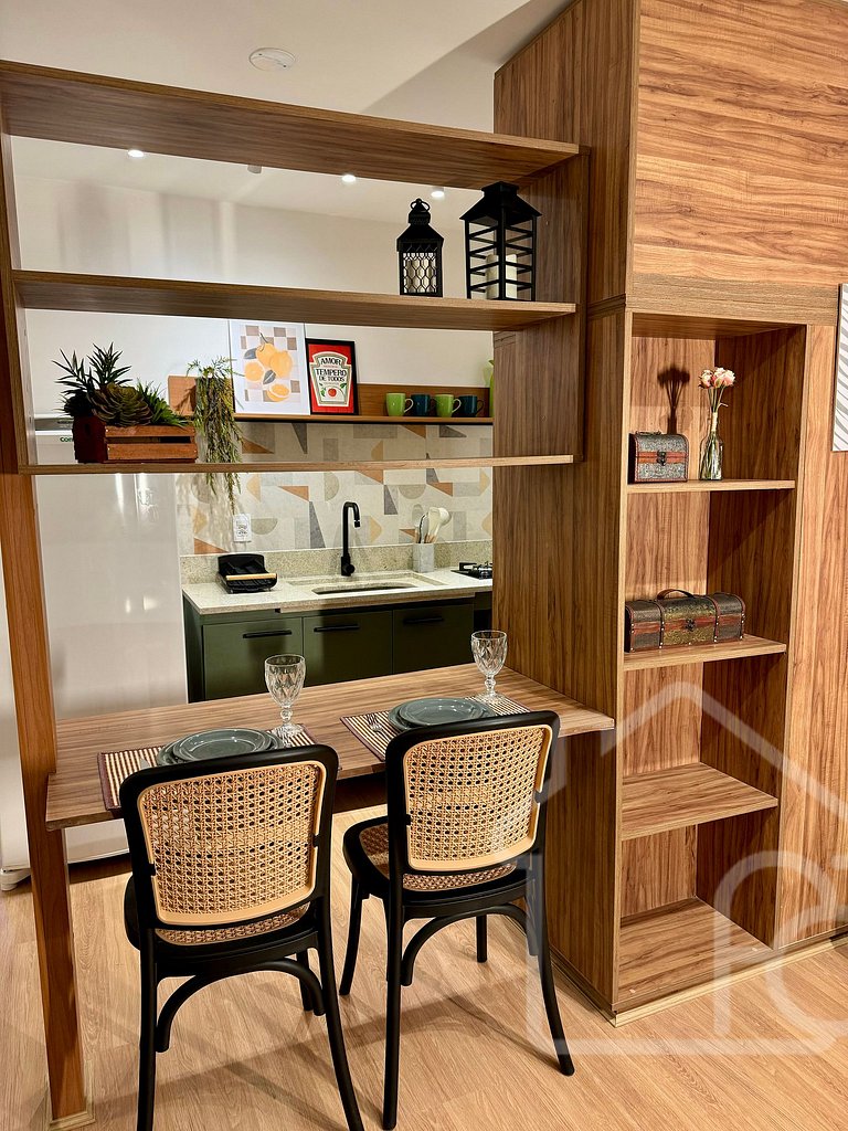 Refúgio moderno e elegante no centro