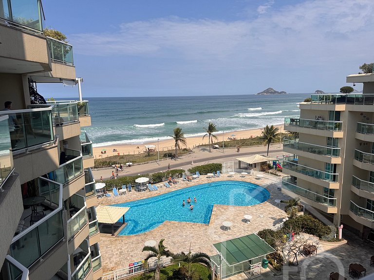 Vista Mar Incrível + Piscina | Villa del Sol Recreio