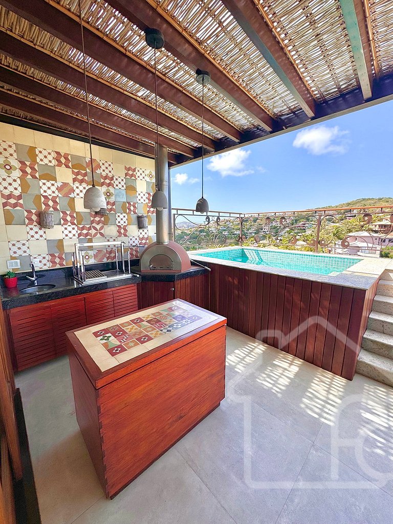 Mansão de Alto Padrão em Geribá com Jacuzzi