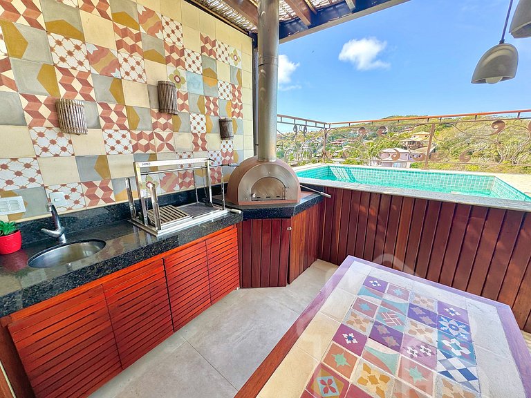 Mansão de Alto Padrão em Geribá com Jacuzzi