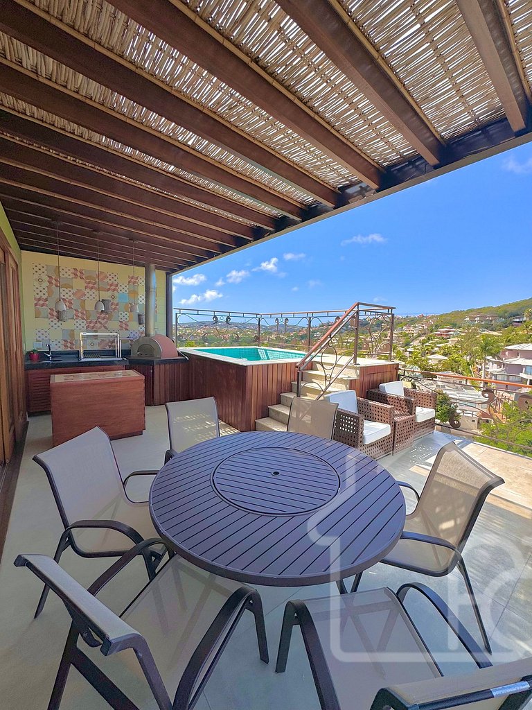 Mansão de Alto Padrão em Geribá com Jacuzzi