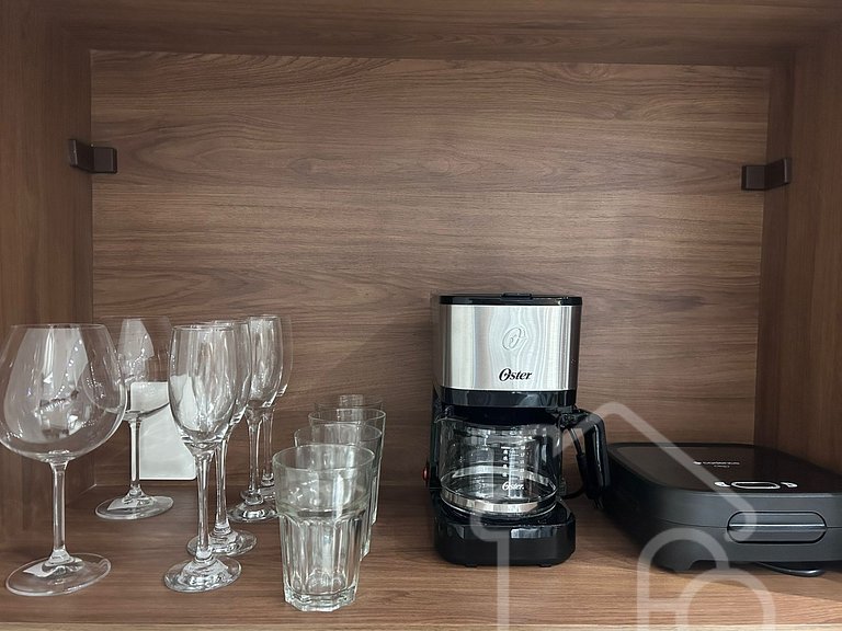 Estúdio moderno e completo em Laranjeiras