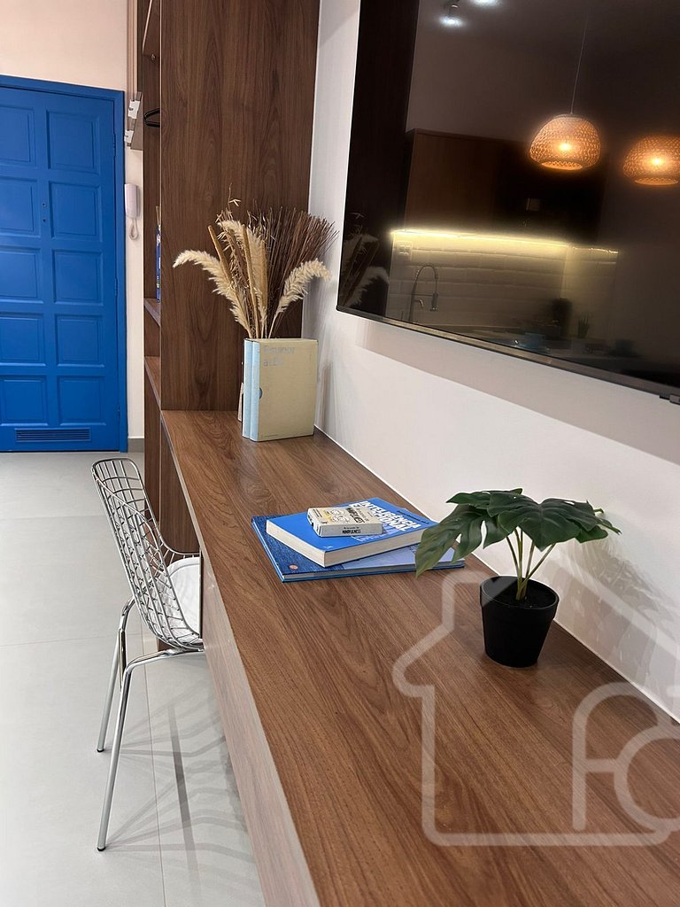 Estúdio moderno e completo em Laranjeiras