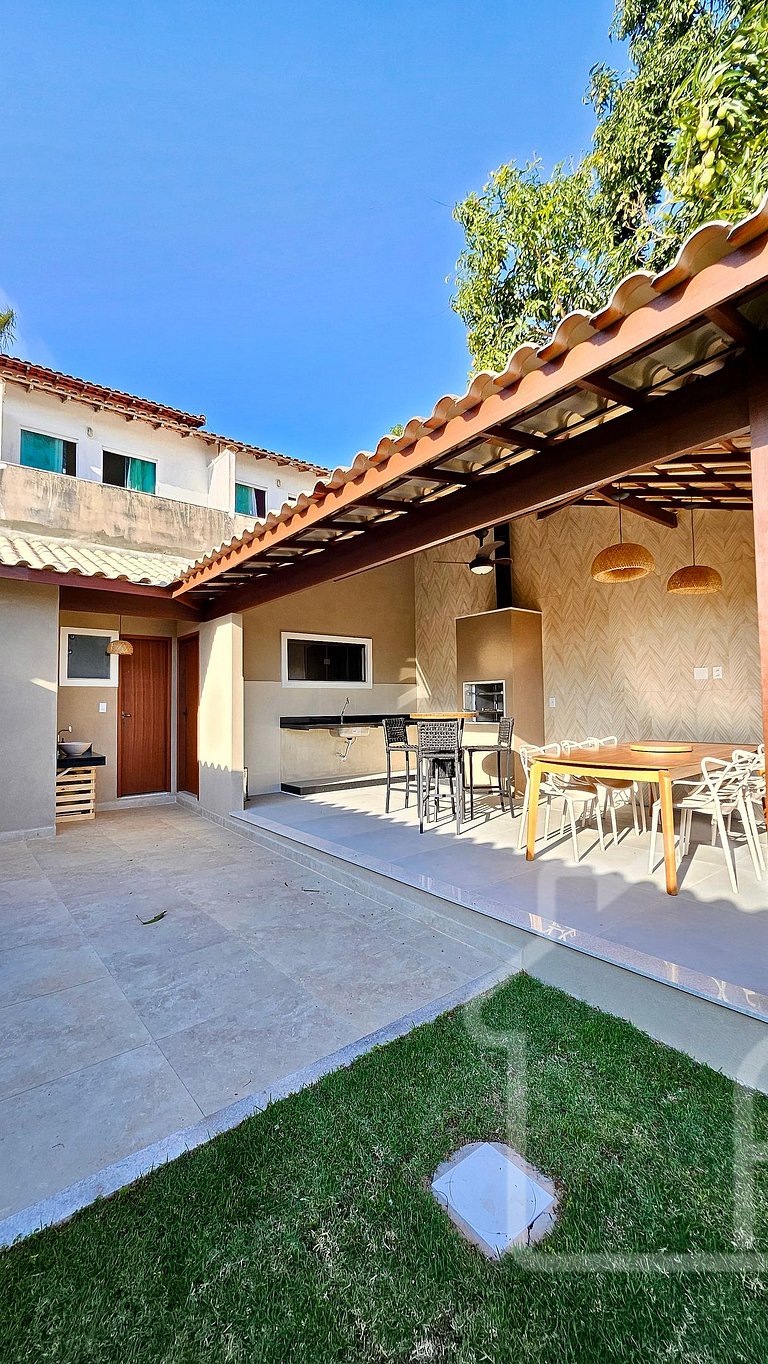 Casa em Geribá com Área Gourmet e Churrasqueira