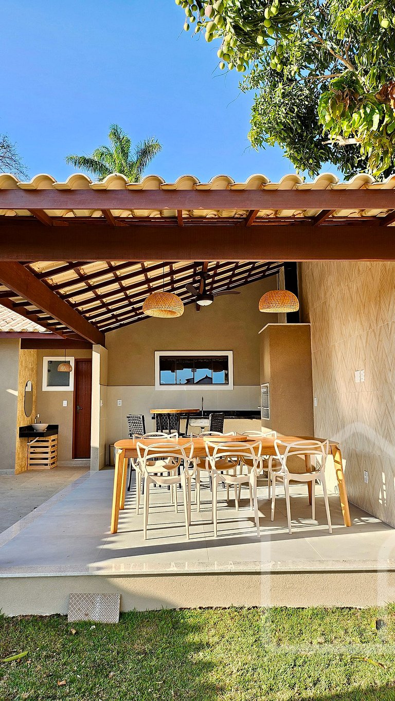 Casa em Geribá com Área Gourmet e Churrasqueira