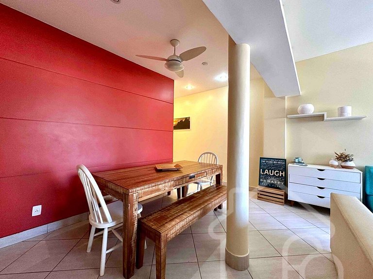 Apartamento a 5 min da Praia de Ipanema -3 quartos