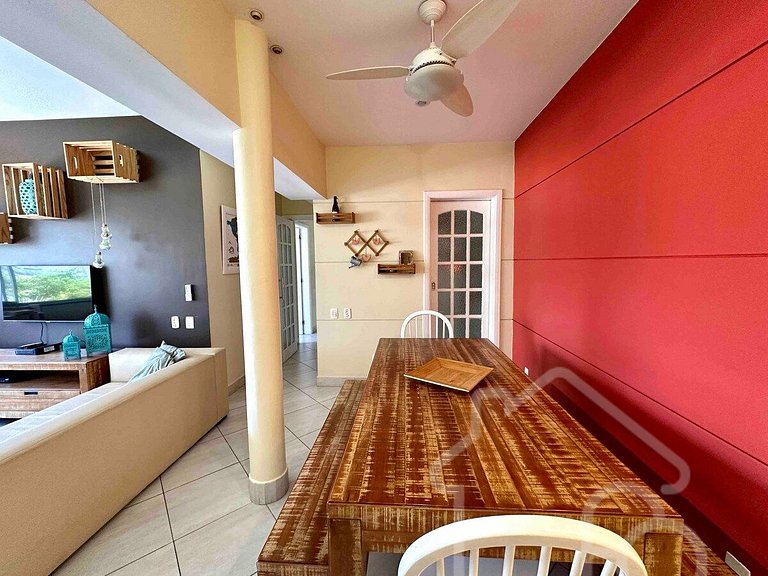 Apartamento a 5 min da Praia de Ipanema -3 quartos
