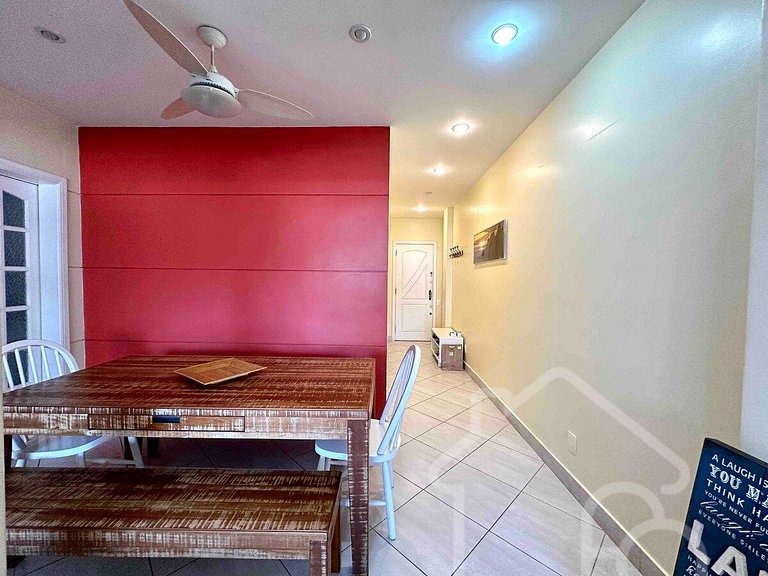 Apartamento a 5 min da Praia de Ipanema -3 quartos