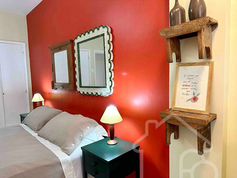 Apartamento a 5 min da Praia de Ipanema -3 quartos