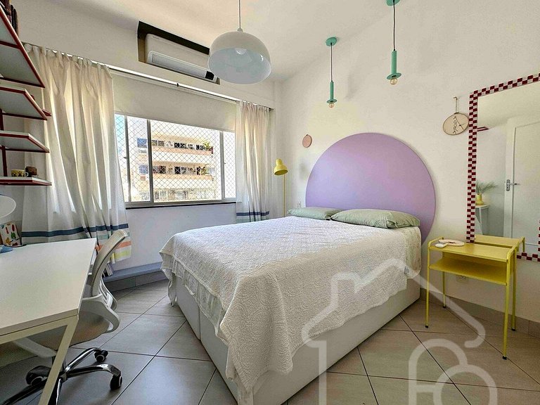 Apartamento a 5 min da Praia de Ipanema -3 quartos