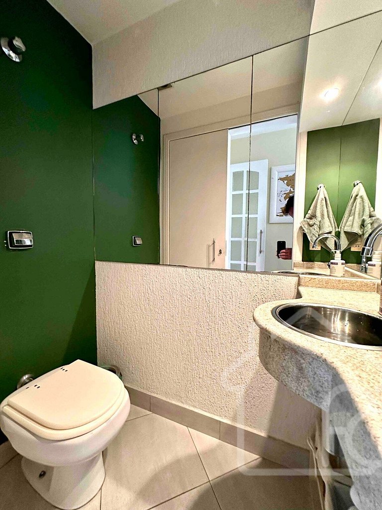 Apartamento a 5 min da Praia de Ipanema -3 quartos